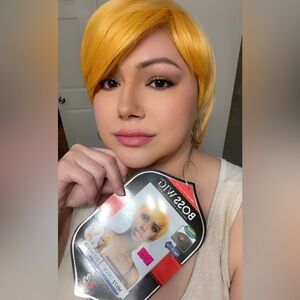 Boss Wig in Vibrant Yellow